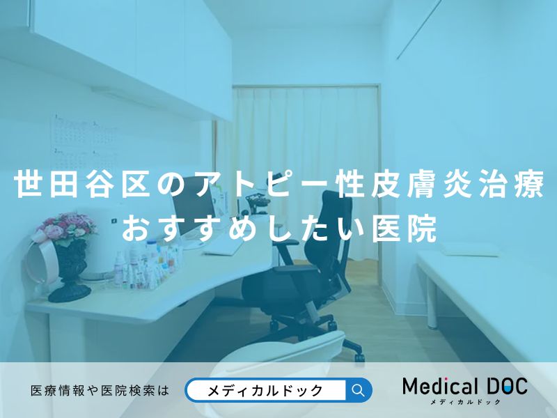 世田谷区のアトピー性皮膚炎治療 おすすめしたい医院