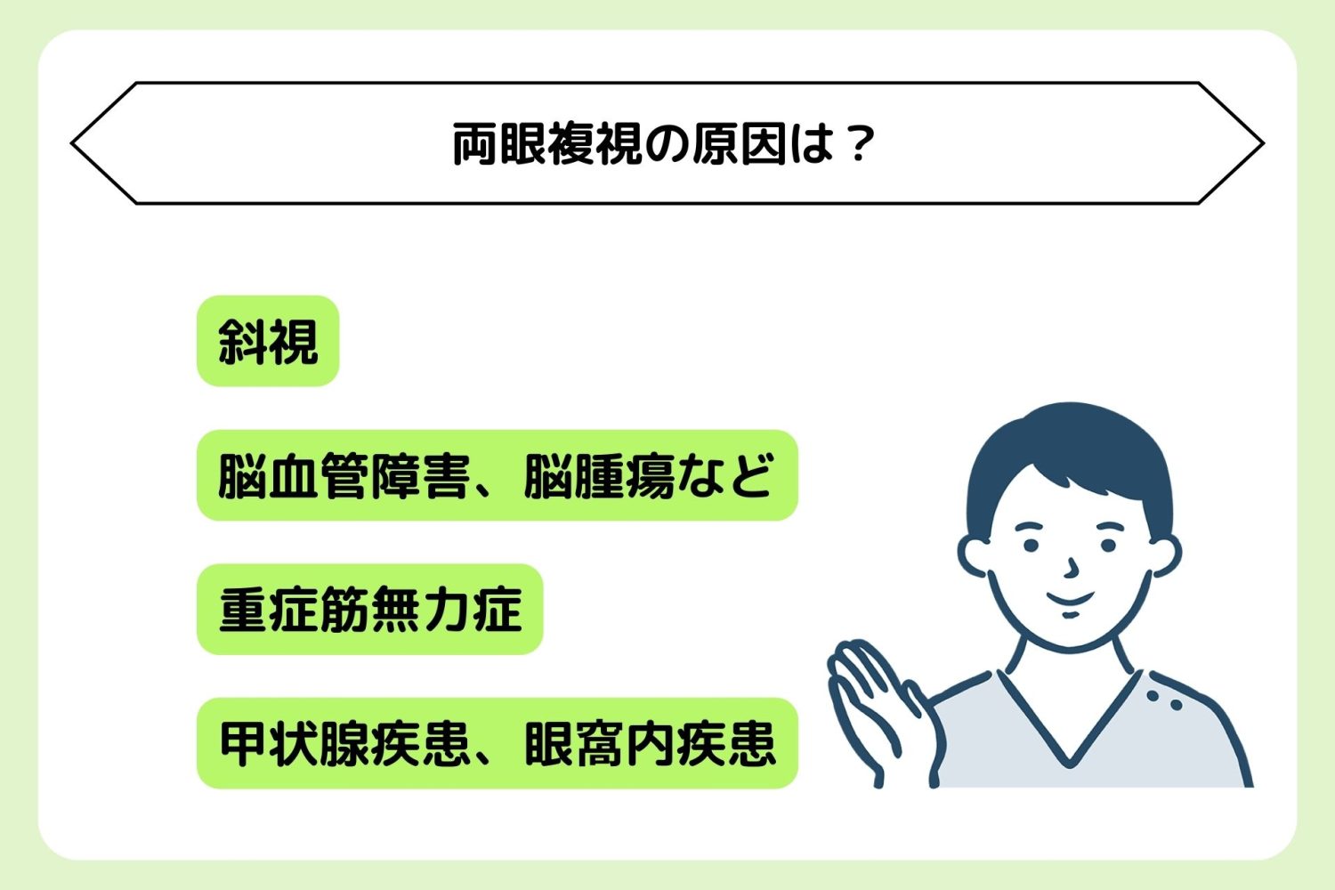 両眼複視の原因