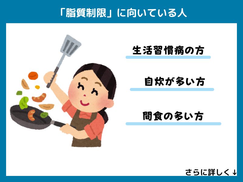 脂質制限に向いている人