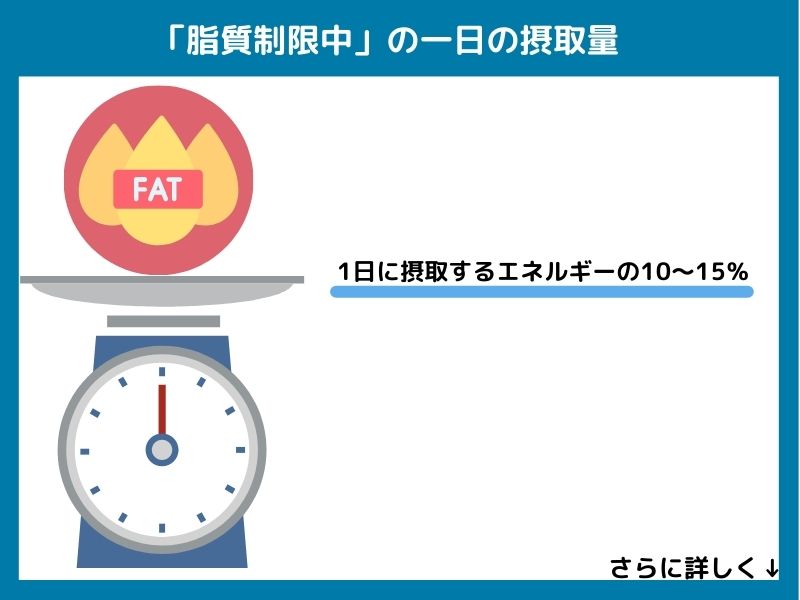 脂質制限中の1日の摂取量