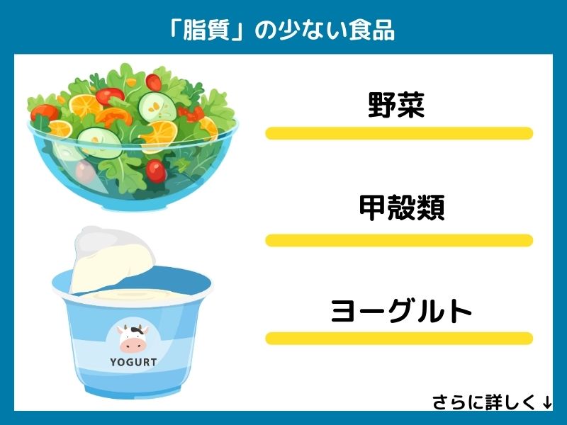 脂質の少ない食品