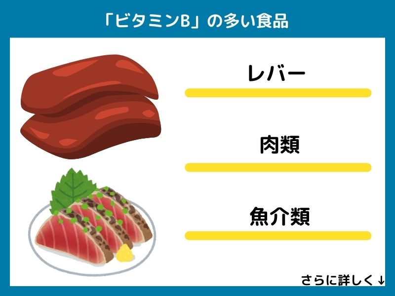 ビタミンBの多い食品