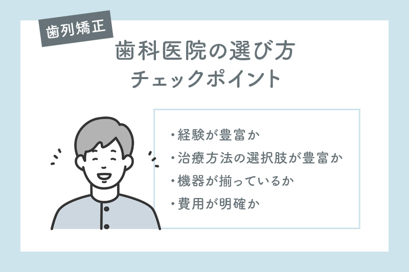 歯列矯正を受ける歯科医院のおすすめの選び方