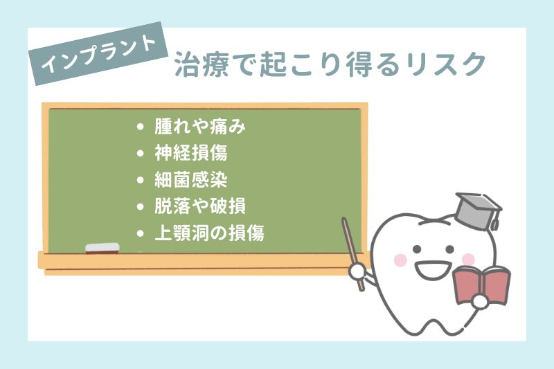 インプラント治療で起こり得るリスク