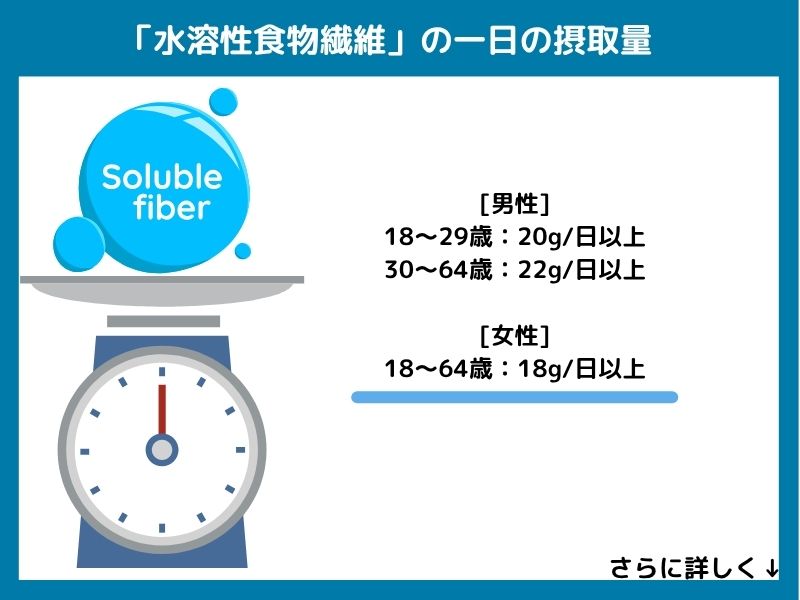水溶性食物繊維の一日の摂取量