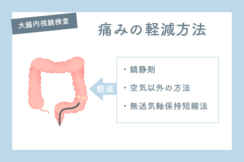 大腸内視鏡検査の痛みの軽減方法