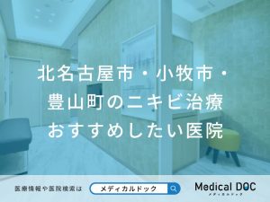 北名古屋市・小牧市・豊山町のニキビ治療 おすすめしたい医院