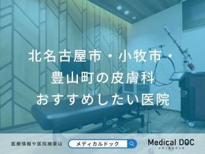北名古屋市・小牧市・豊山町の皮膚科 おすすめしたい医院