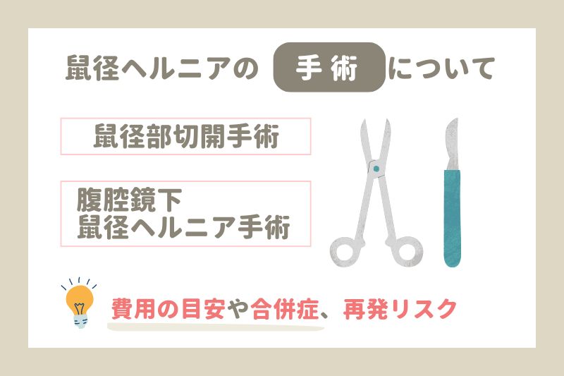 鼠径ヘルニアの手術について