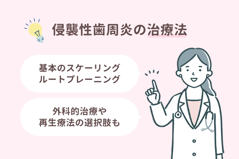侵襲性歯周炎の治療法