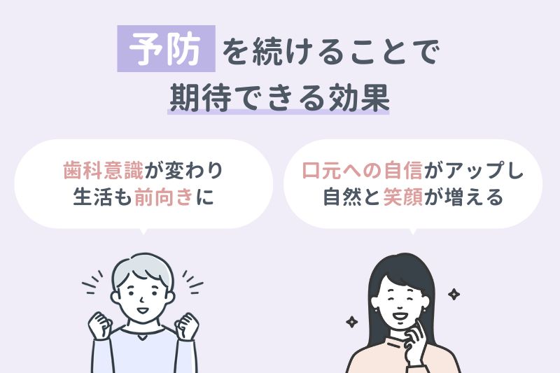 予防を続けることで期待できる効果