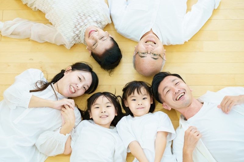笑顔の家族