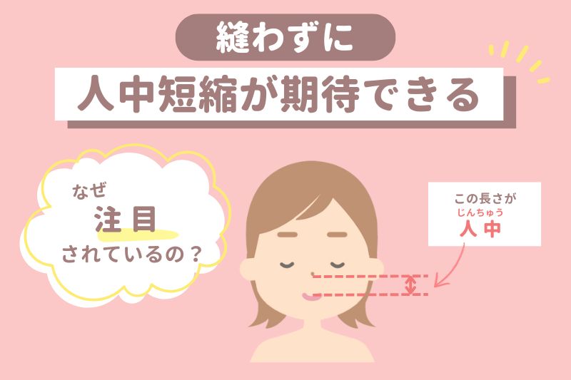 縫わない人中短縮が注目されている理由