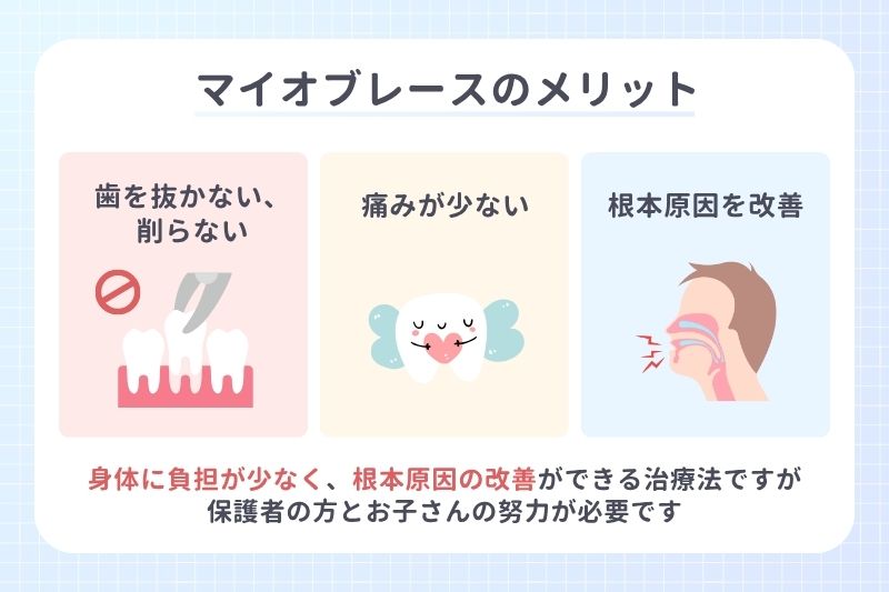 マイオブレースのメリット