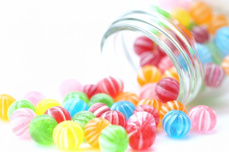 カラフルな飴玉