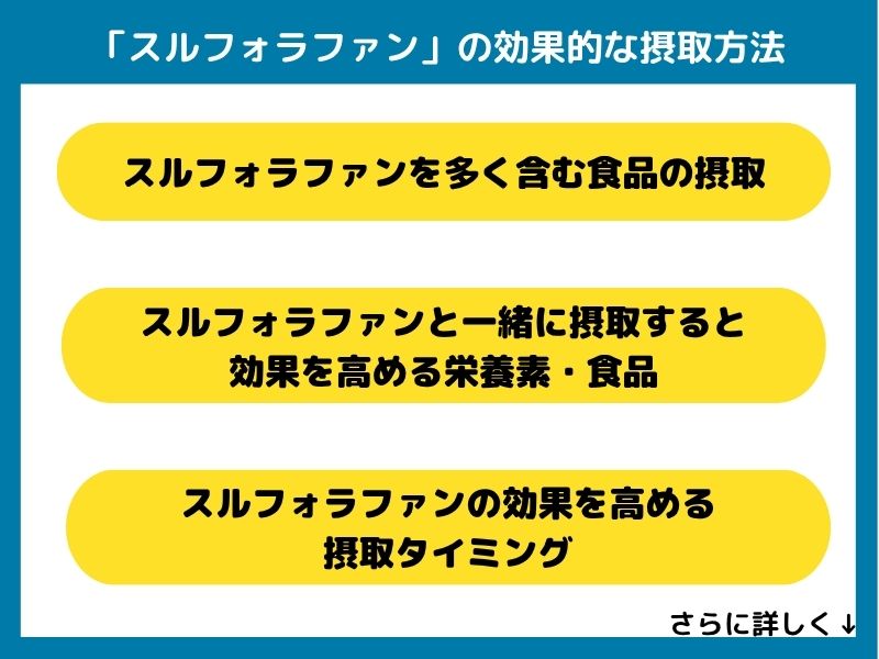 スルフォラファンの効果的な摂取方法