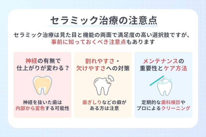 後悔しないために知っておきたいセラミック治療の注意点