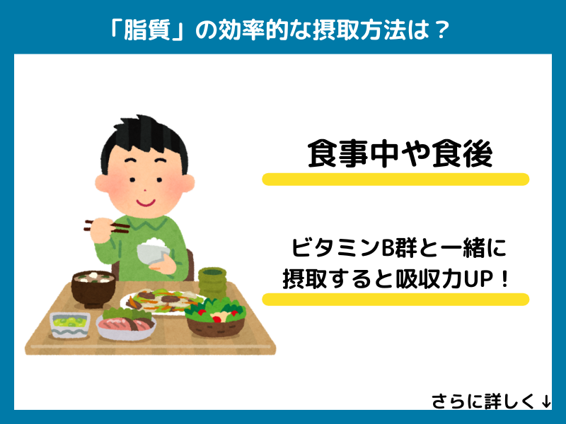 脂質の効率的な摂取方法