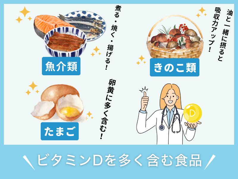 ビタミンDを多く含む食品