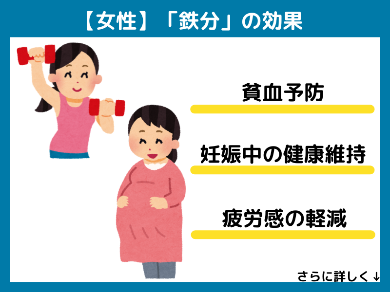 【女性】鉄分の効果