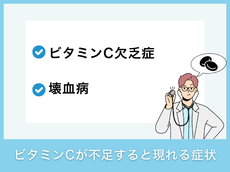 ビタミンCが不足すると現れる症状