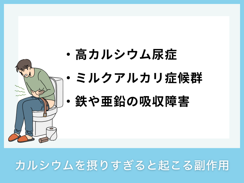 カルシウムを摂りすぎると起こる副作用