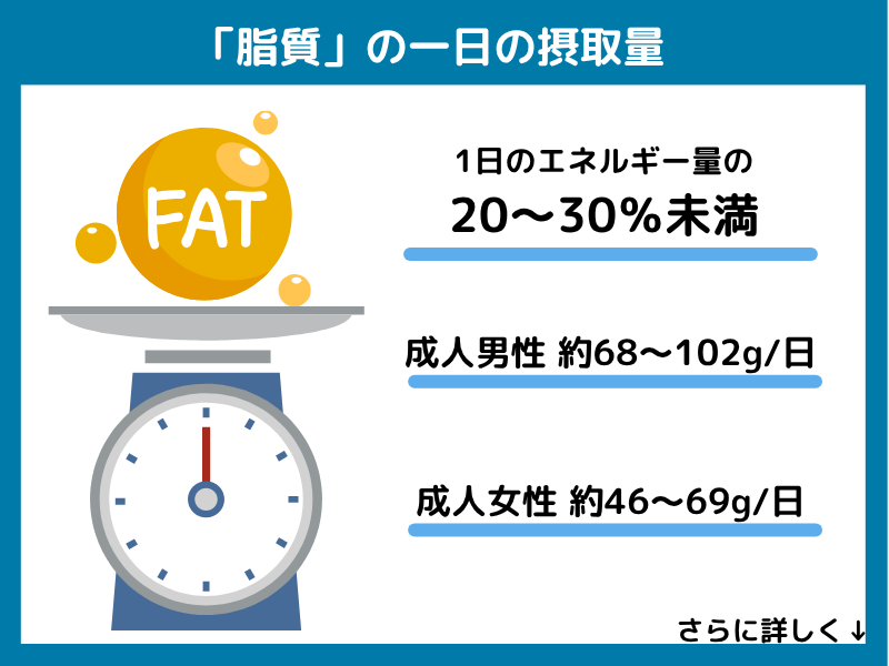 脂質の一日の摂取量