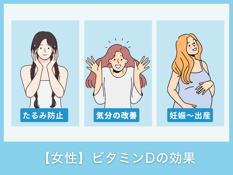 【女性】ビタミンDの効果