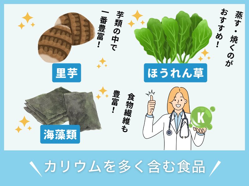 カリウムを多く含む食品