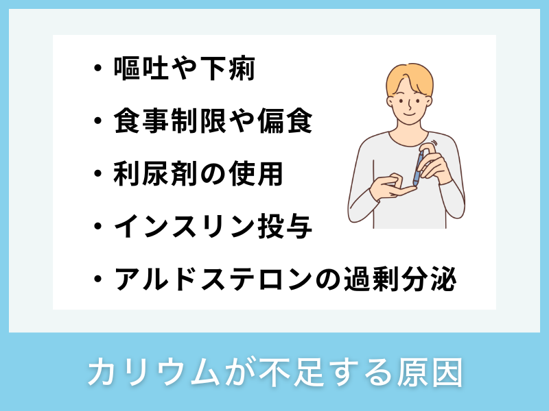 カリウムが不足する原因