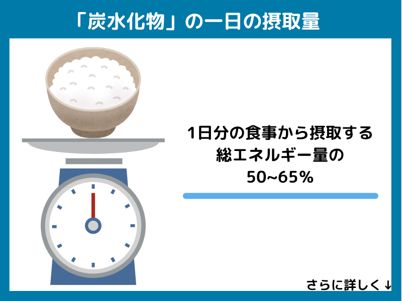 炭水化物の一日の摂取量