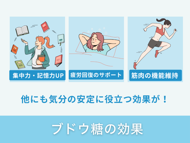 ブドウ糖の効果