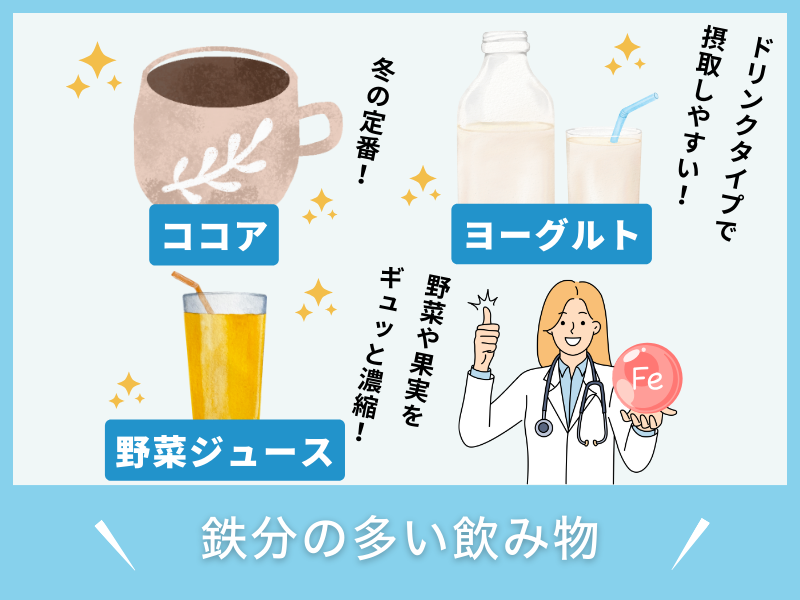 鉄分の多い飲み物