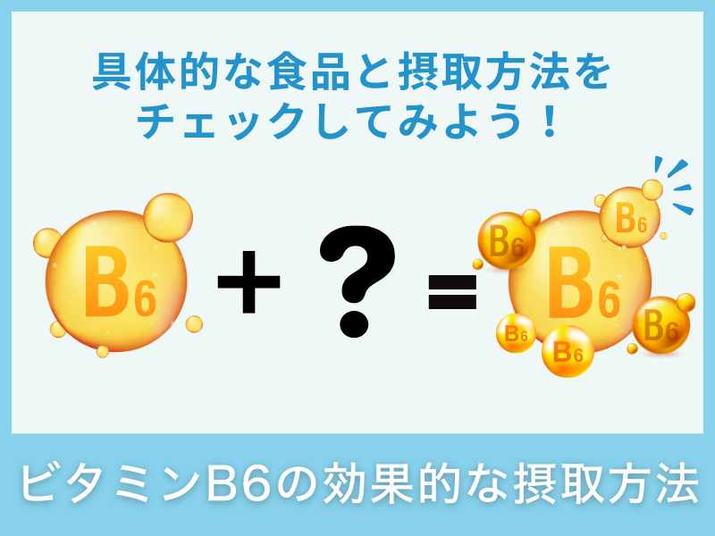 ビタミンB6の効果的な摂取方法