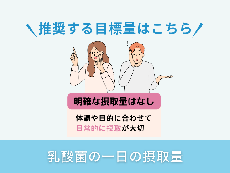 乳酸菌の一日の摂取量