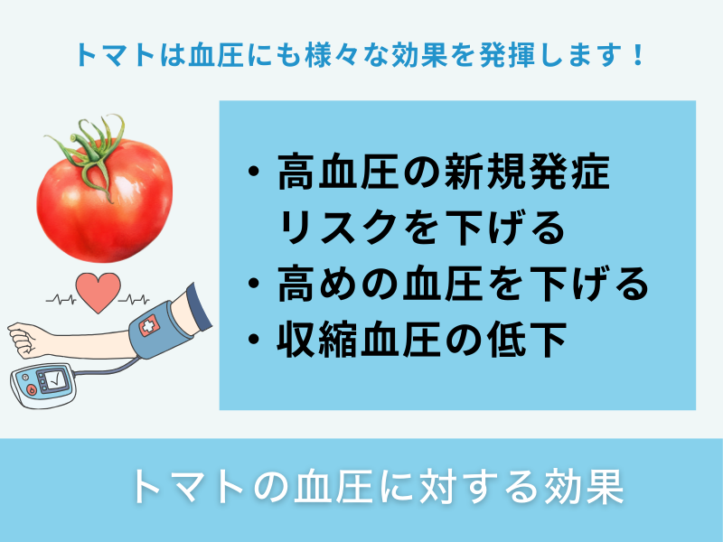トマトの血圧に対する効果