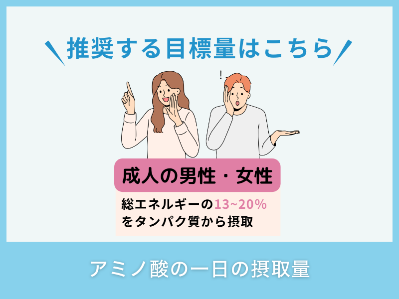 アミノ酸の一日の摂取量
