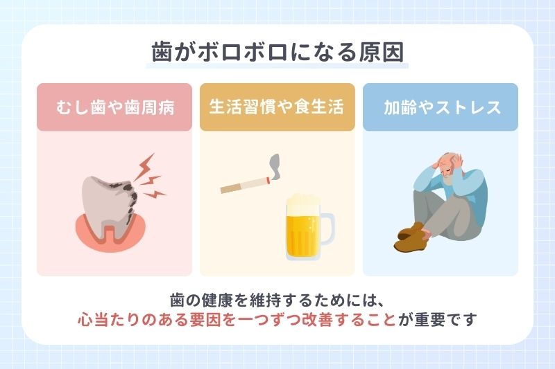 歯がボロボロになる原因
