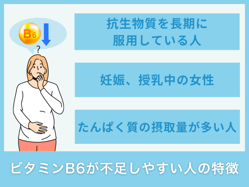 ビタミンB6が不足しやすい人の特徴