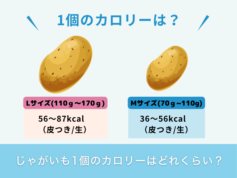 じゃがいも1個のカロリーはどれくらい？