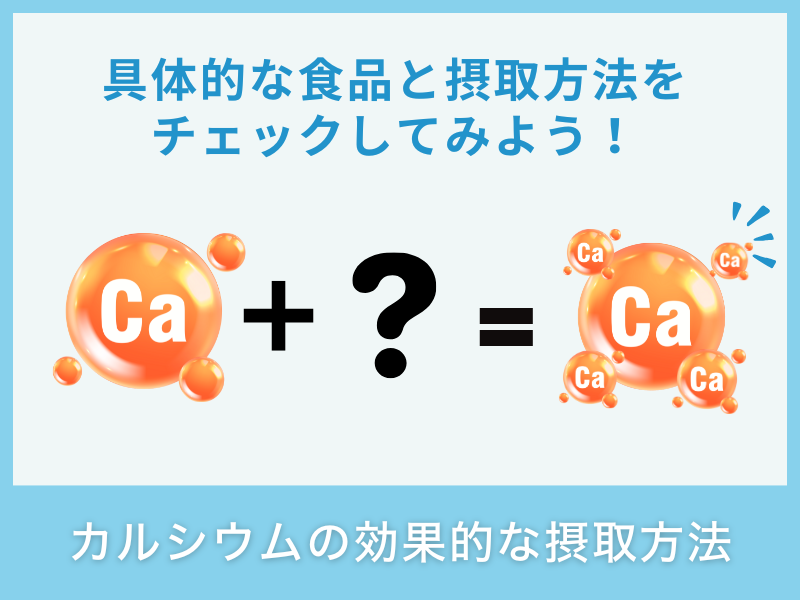 カルシウムの効果的な摂取方法