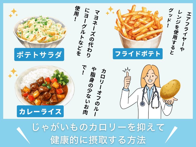 じゃがいものカロリーを抑えて健康的に摂取する方法