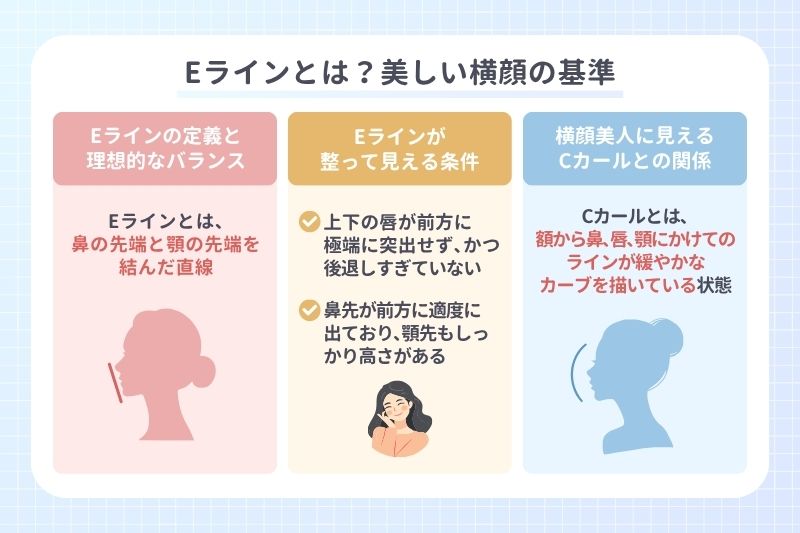 Eラインとは？美しい横顔の基準