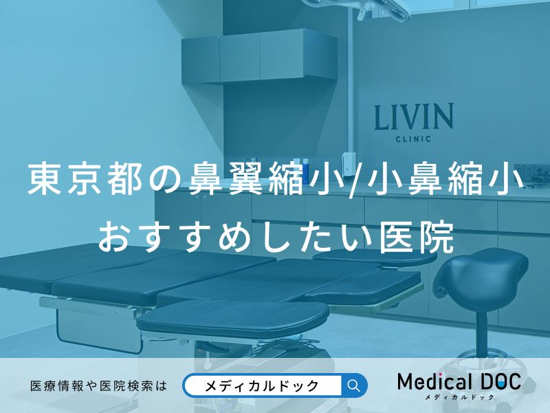 東京都の鼻翼縮小/小鼻縮小 おすすめしたい医院