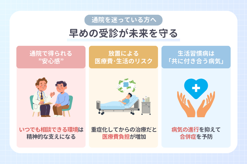 通院を迷っている方へ｜早めの受診が未来を守る