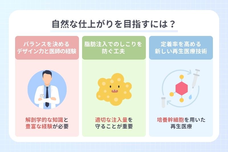自然な仕上がりを目指すには?