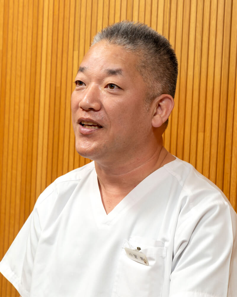 お話しすることが一番、治療時間は短くがモットー