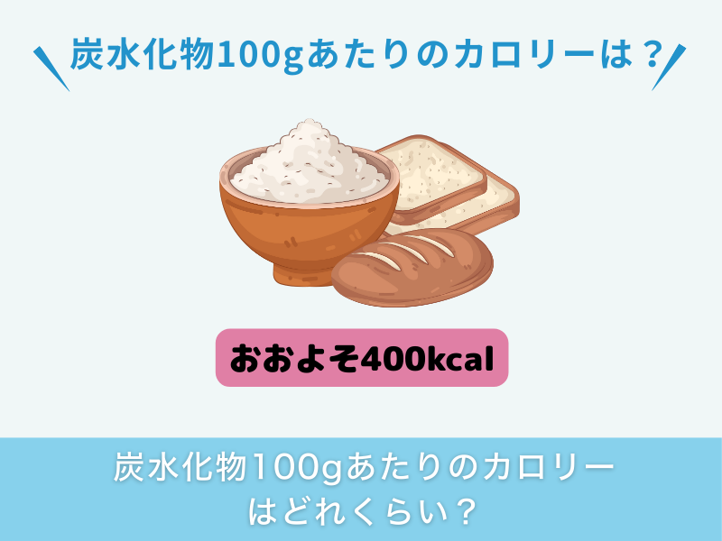 炭水化物100gあたりのカロリーはどれくらい?