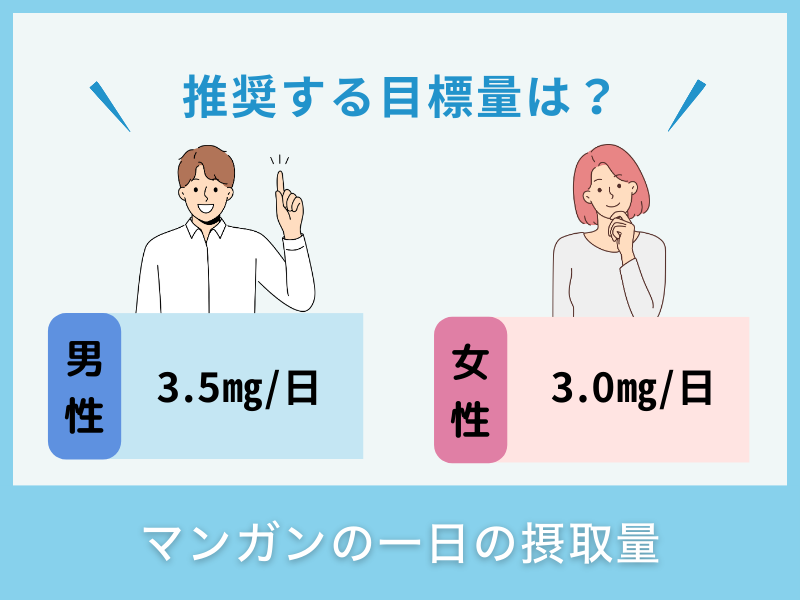 マンガンの一日の摂取量