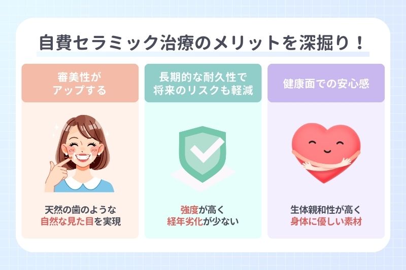 自費セラミック治療のメリットを深掘り!